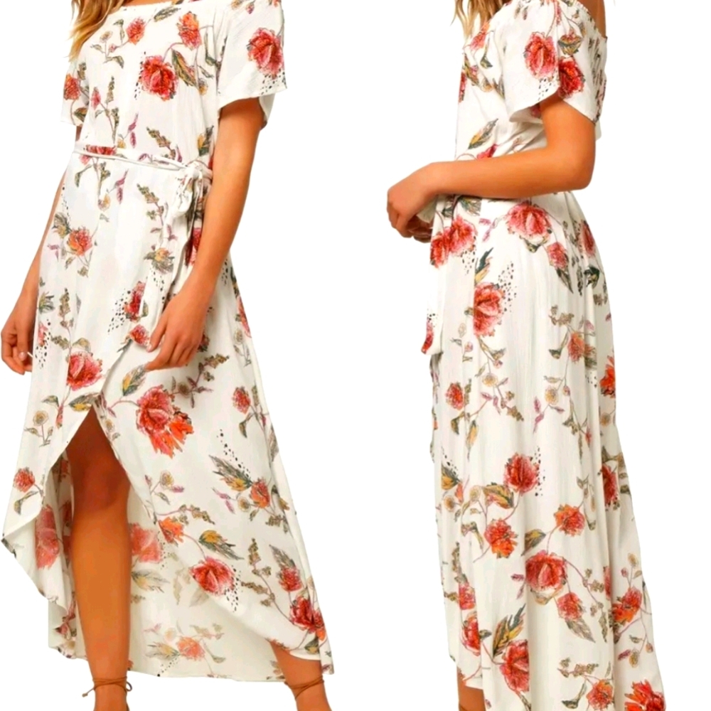 Conners Off the Shoulder Midi Dress